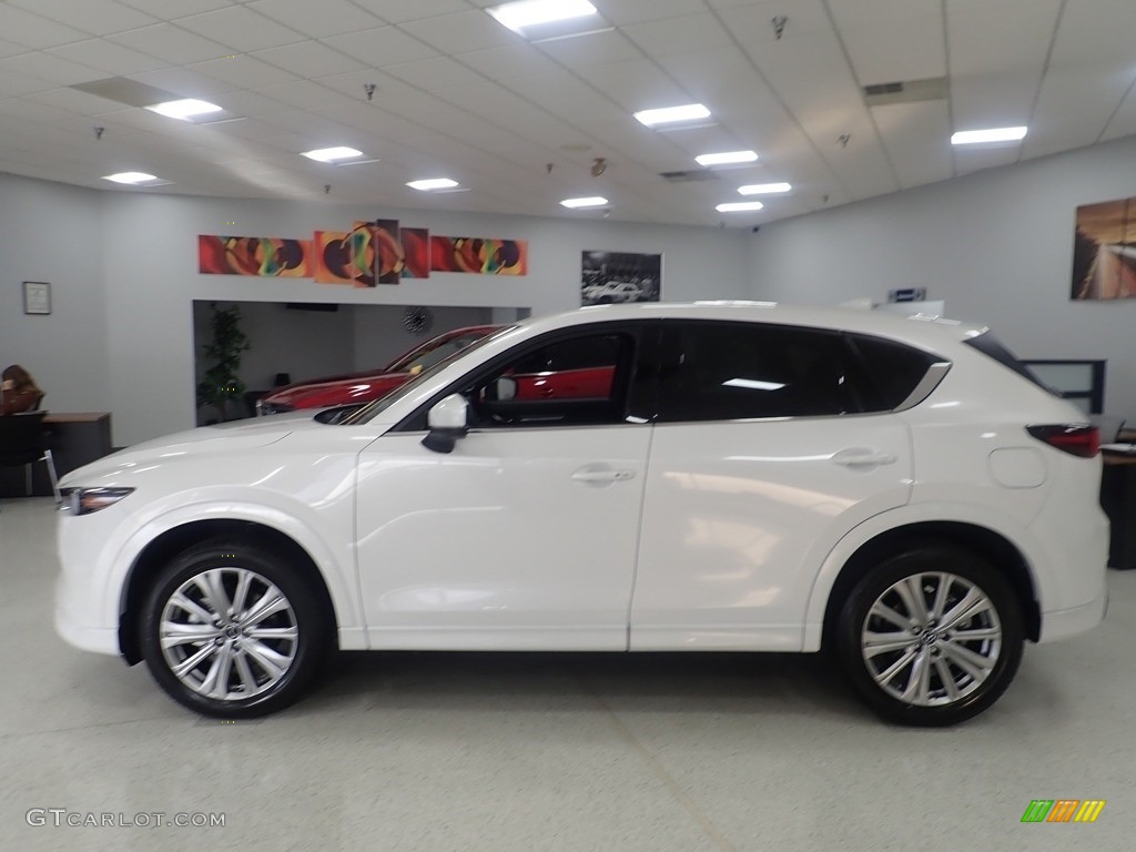 Rhodium White Metallic 2023 Mazda CX-5 Turbo Signature AWD Exterior Photo #145121400