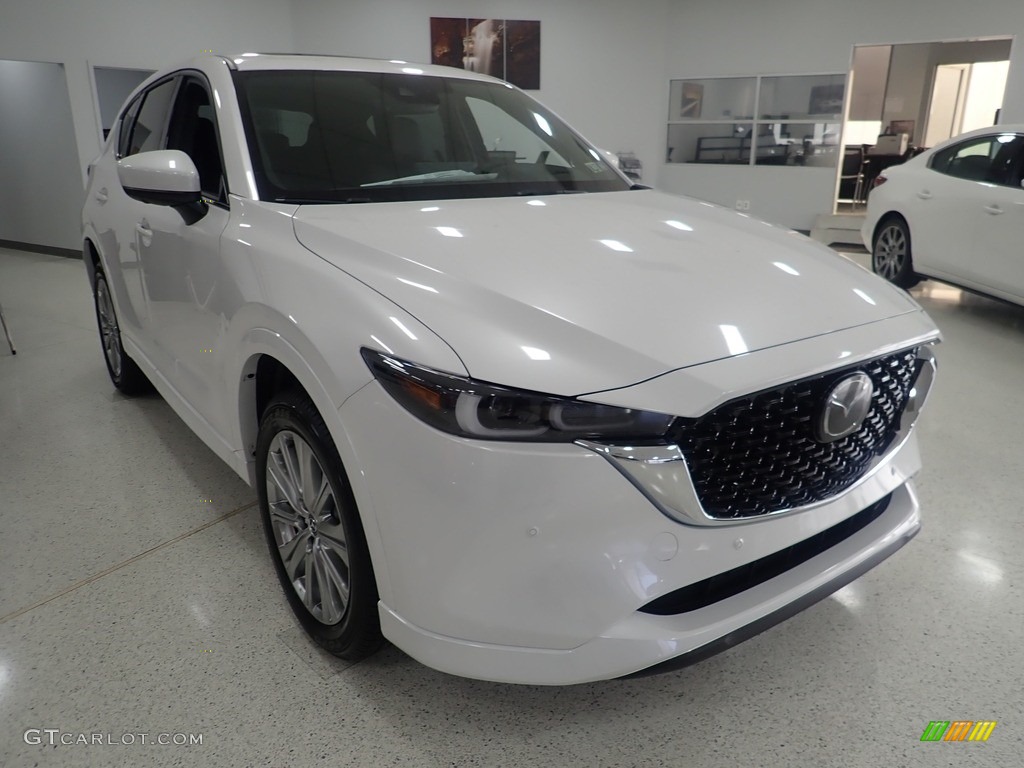 Rhodium White Metallic 2023 Mazda CX-5 Turbo Signature AWD Exterior Photo #145121469