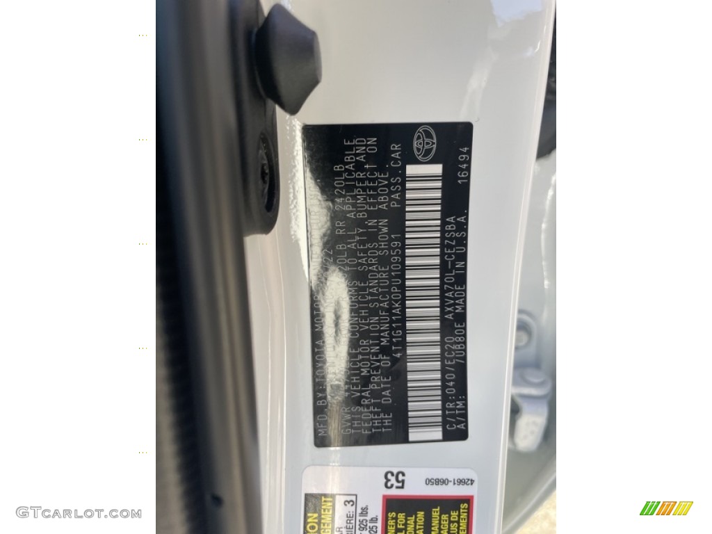 2023 Camry SE Nightshade - Ice Cap / Black photo #25