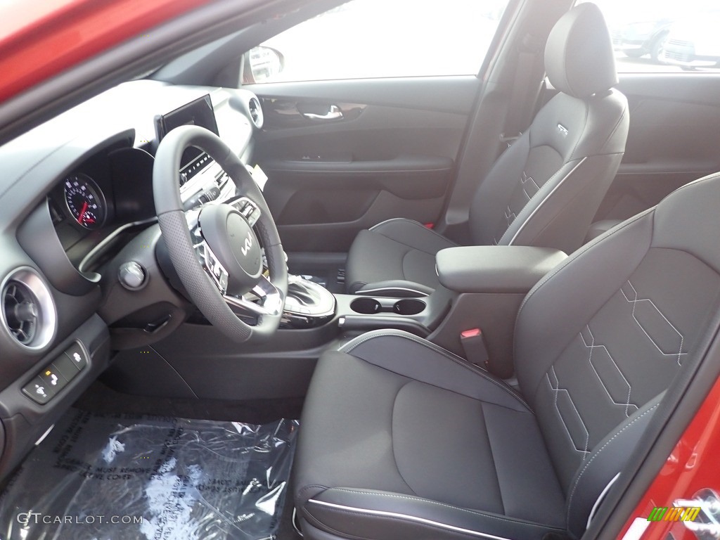 Black Interior 2023 Kia Forte GT-Line Photo #145122048