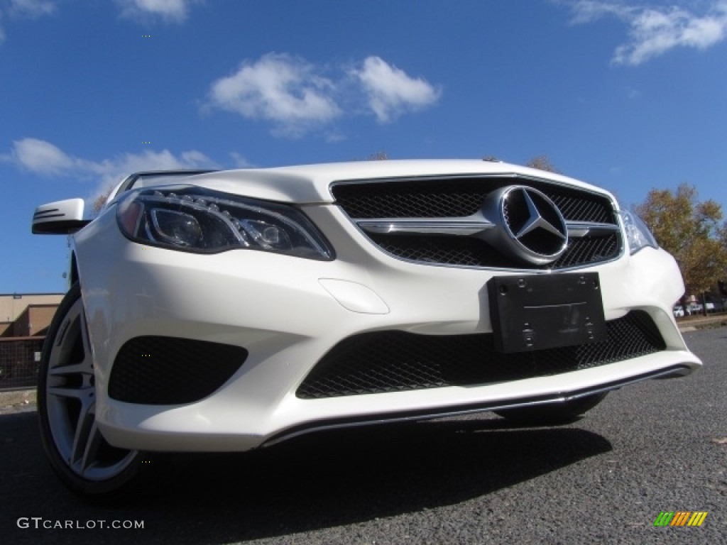 2014 E 350 Cabriolet - Diamond White Metallic / Silk Beige/Espresso Brown photo #2