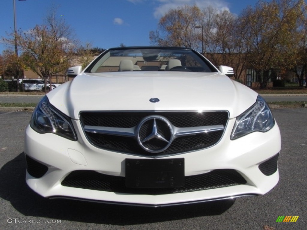 2014 E 350 Cabriolet - Diamond White Metallic / Silk Beige/Espresso Brown photo #4