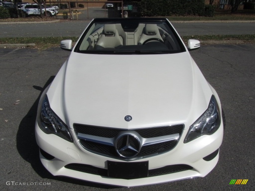 2014 E 350 Cabriolet - Diamond White Metallic / Silk Beige/Espresso Brown photo #5