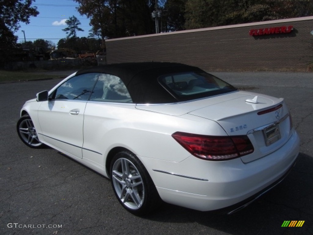 2014 E 350 Cabriolet - Diamond White Metallic / Silk Beige/Espresso Brown photo #13
