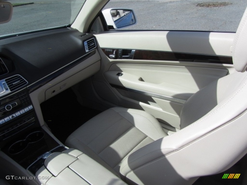 2014 E 350 Cabriolet - Diamond White Metallic / Silk Beige/Espresso Brown photo #16