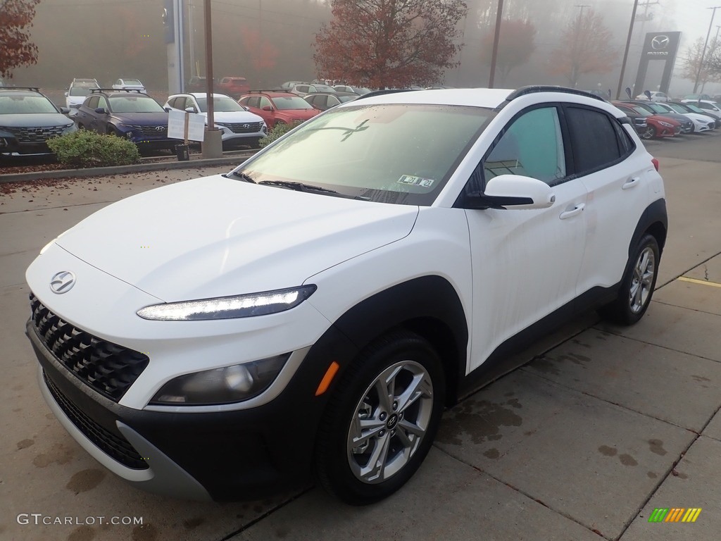 Lunar White 2023 Hyundai Kona SEL AWD Exterior Photo #145123371