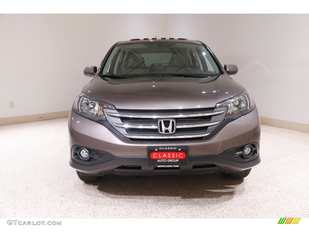 2014 CR-V EX AWD - Urban Titanium Metallic / Beige photo #2