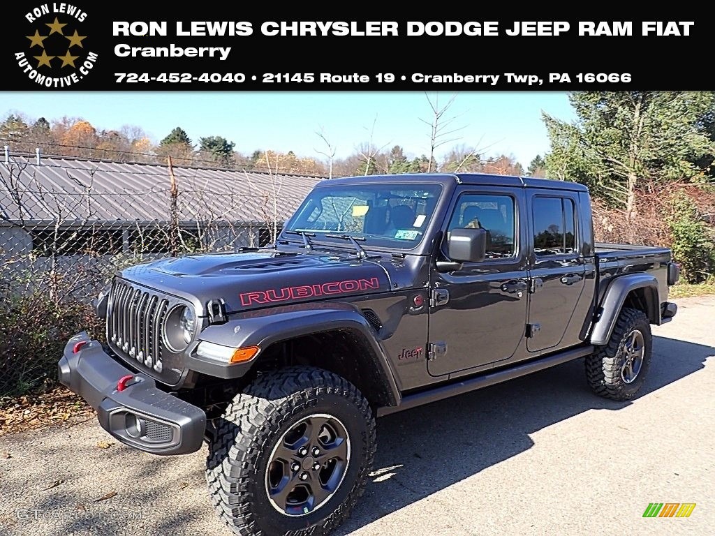 2023 Gladiator Rubicon 4x4 - Granite Crystal Metallic / Black photo #1