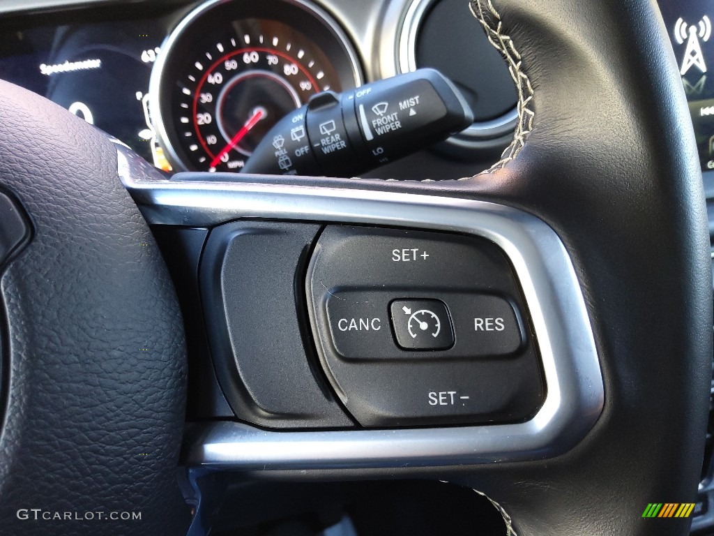 2020 Jeep Wrangler Unlimited Rubicon 4x4 Dark Saddle/Black Steering Wheel Photo #145124898