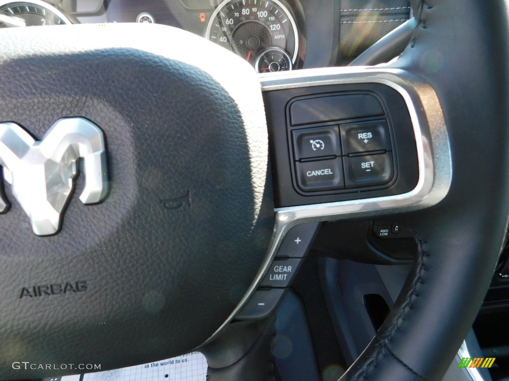 2022 Ram 3500 Laramie Crew Cab 4x4 Black Steering Wheel Photo #145125719