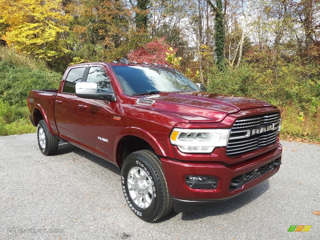 Delmonico Red Pearl 2022 Ram 2500 Laramie Crew Cab 4x4 Exterior Photo #145125873