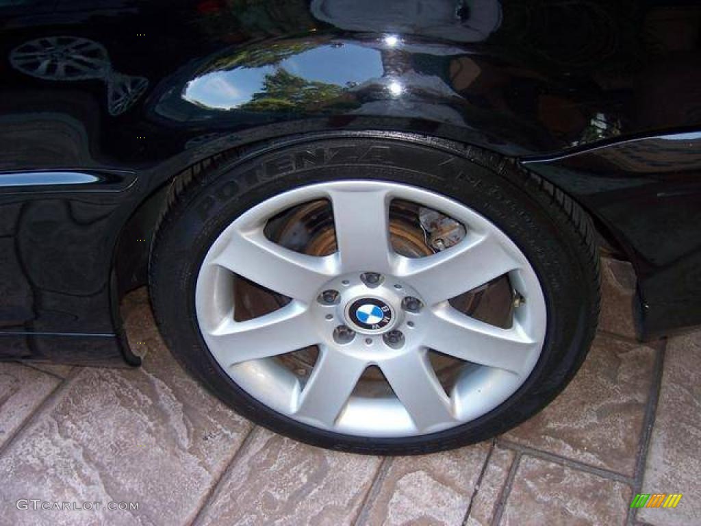 2002 3 Series 325i Convertible - Jet Black / Black photo #11