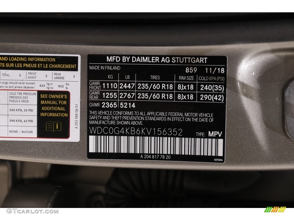 2019 GLC 300 4Matic - Mojave Silver Metallic / Black photo #23
