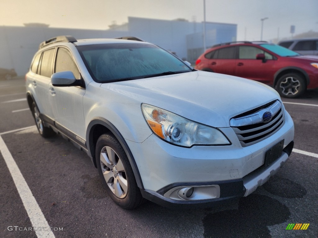 2011 Outback 2.5i Limited Wagon - Satin White Pearl / Warm Ivory photo #2