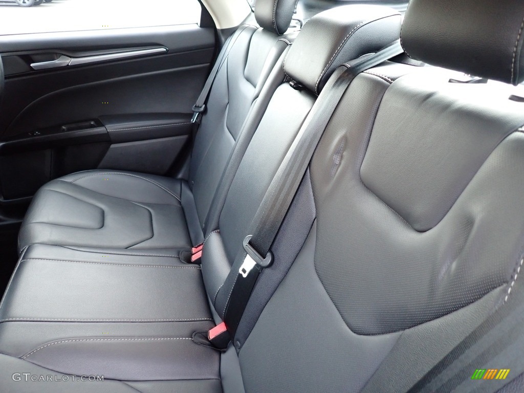 2018 Ford Fusion Hybrid Titanium Rear Seat Photo #145127754