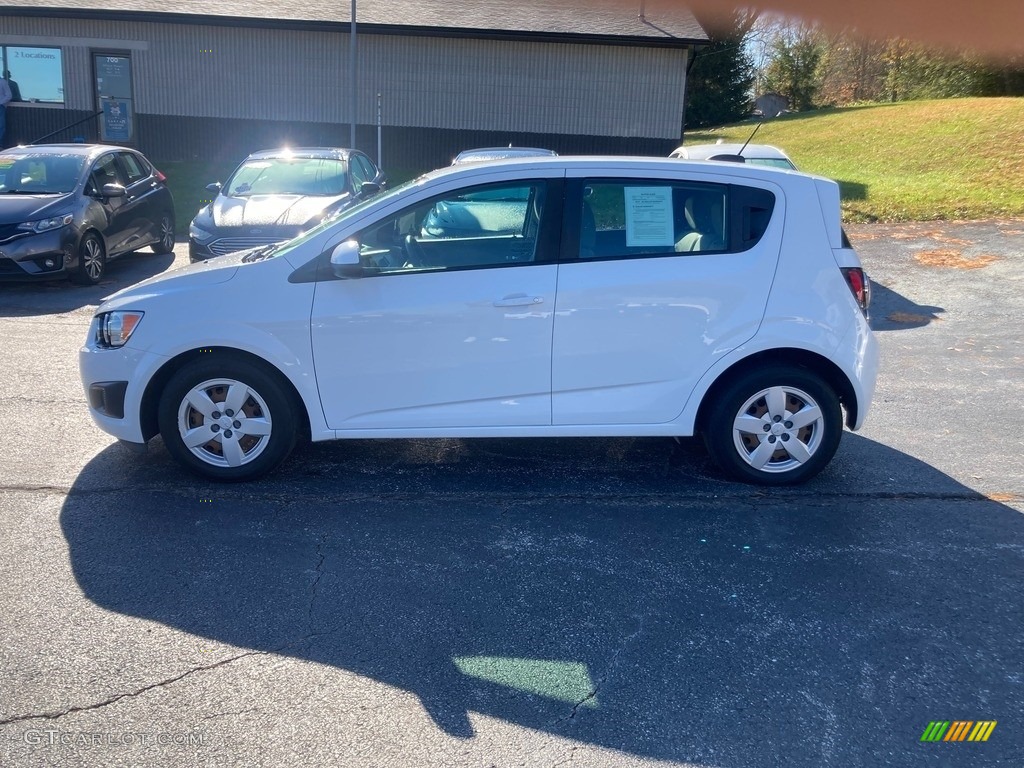 2016 Sonic LS Hatchback - Summit White / Jet Black/Dark Titanium photo #2