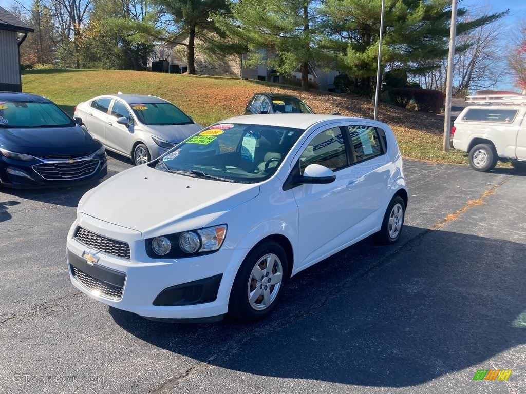 2016 Sonic LS Hatchback - Summit White / Jet Black/Dark Titanium photo #3