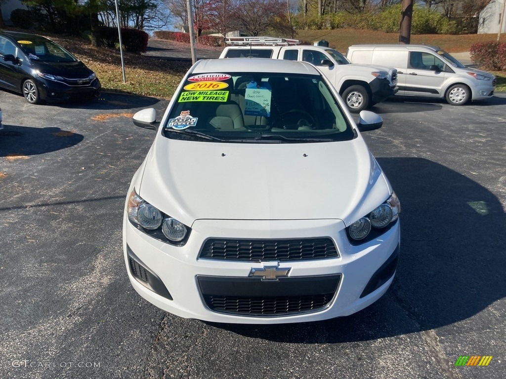 2016 Sonic LS Hatchback - Summit White / Jet Black/Dark Titanium photo #8