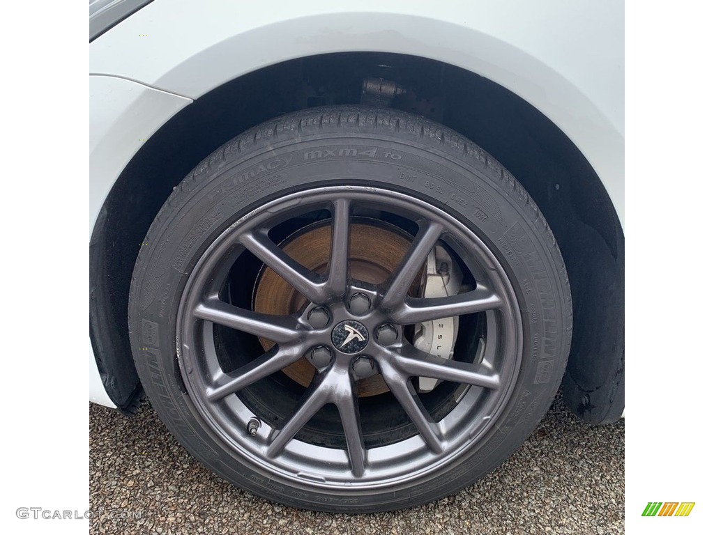 2020 Model 3 Standard Range Plus - Pearl White Multi-Coat / White/Black photo #10