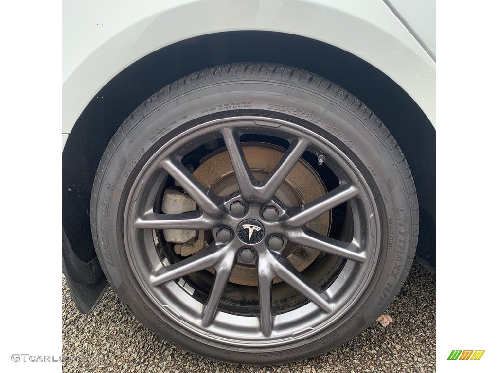 2020 Model 3 Standard Range Plus - Pearl White Multi-Coat / White/Black photo #12