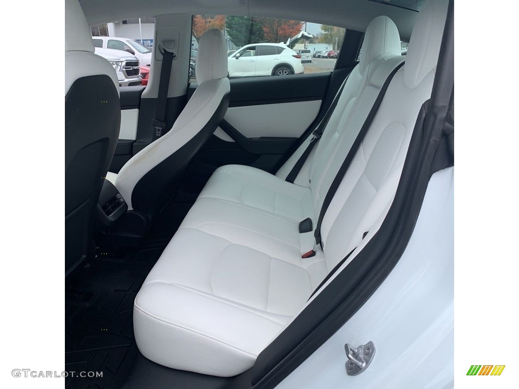 2020 Model 3 Standard Range Plus - Pearl White Multi-Coat / White/Black photo #19