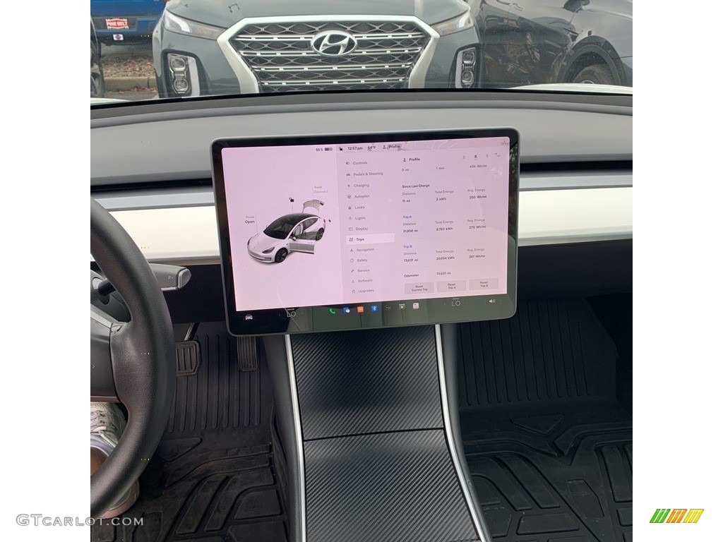 2020 Model 3 Standard Range Plus - Pearl White Multi-Coat / White/Black photo #22