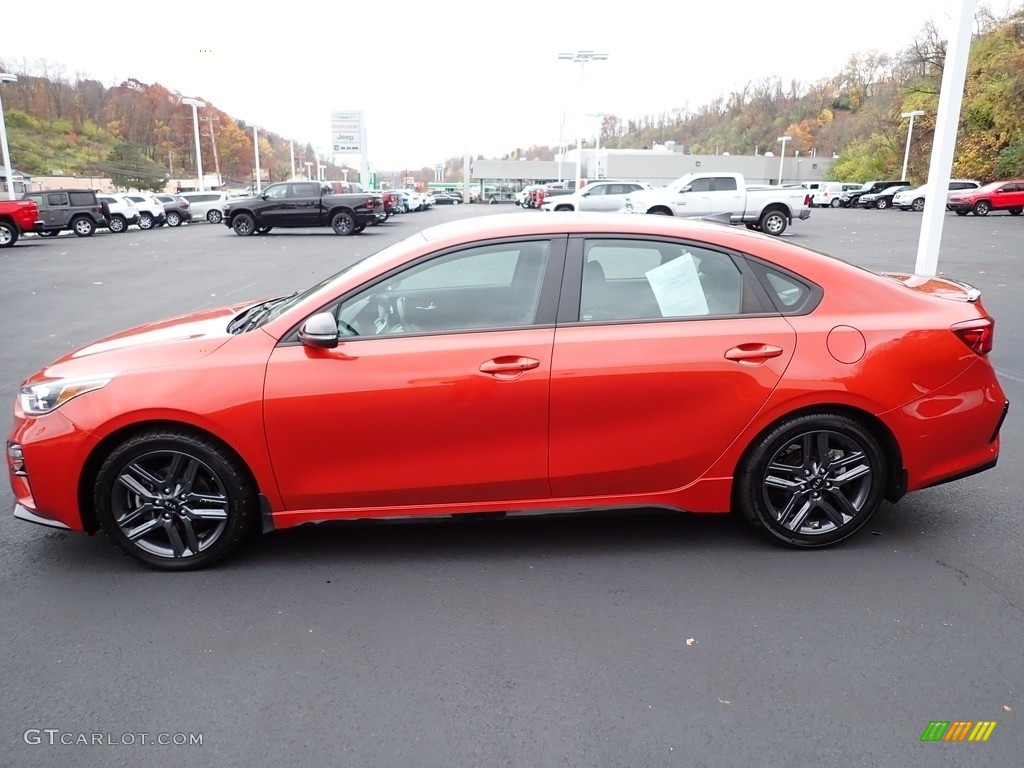 Fire Orange 2020 Kia Forte GT-Line Exterior Photo #145129488