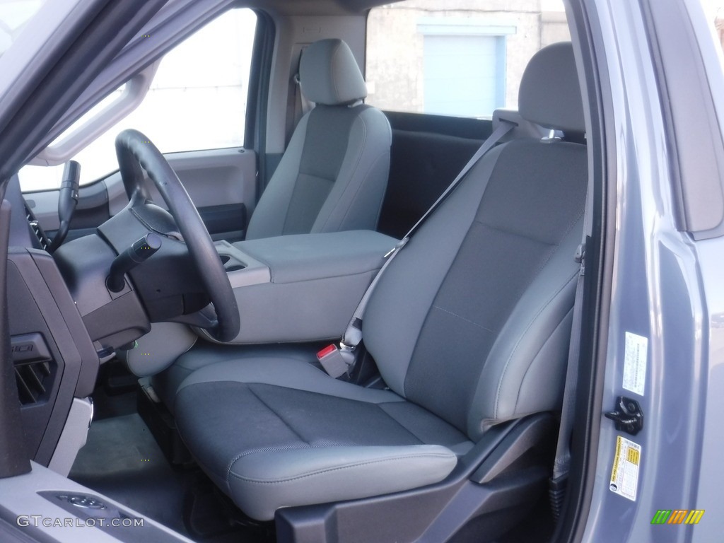 Earth Gray Interior 2019 Ford F150 XL Regular Cab 4x4 Photo #145129671