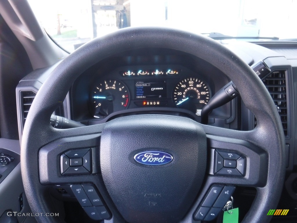 2019 Ford F150 XL Regular Cab 4x4 Earth Gray Steering Wheel Photo #145129740