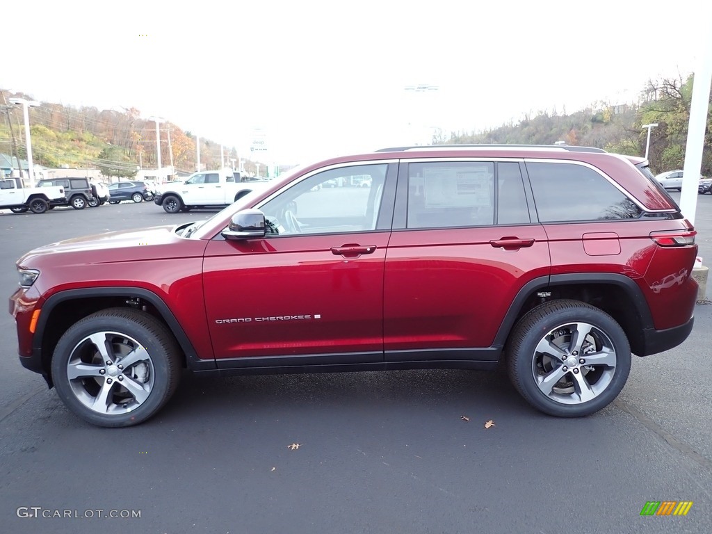Velvet Red Pearl 2023 Jeep Grand Cherokee Limited 4x4 Exterior Photo #145129746