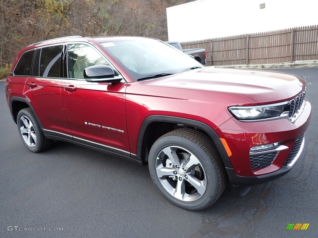 Velvet Red Pearl 2023 Jeep Grand Cherokee Limited 4x4 Exterior Photo #145129806