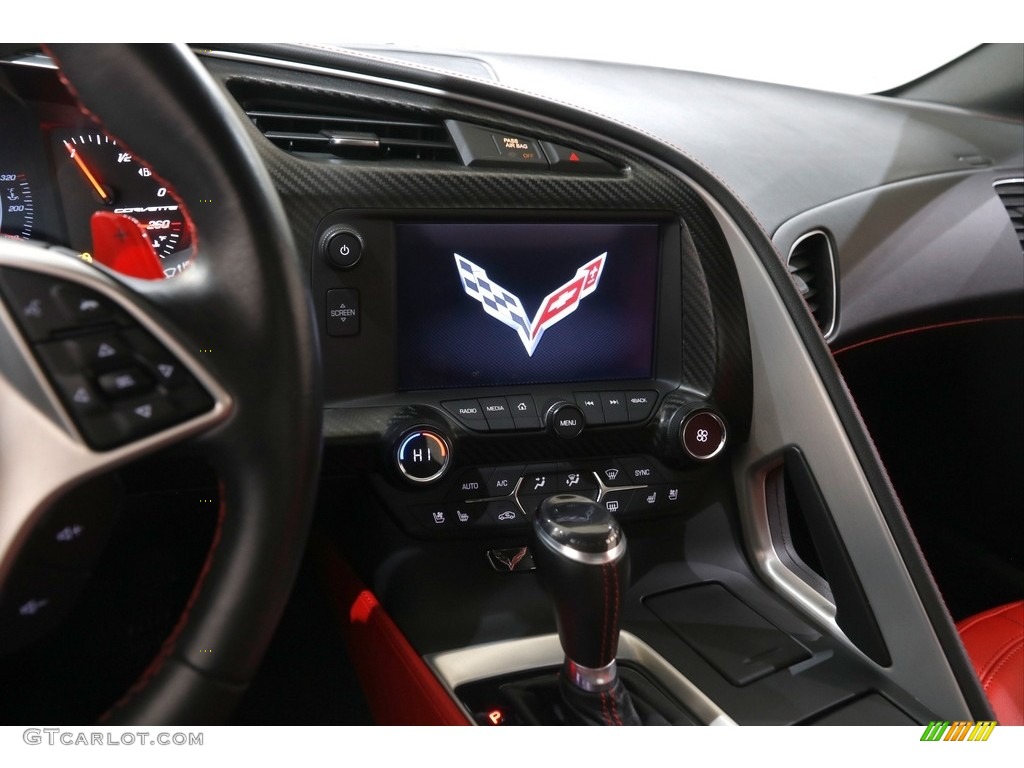 2017 Corvette Stingray Coupe - Arctic White / Adrenaline Red photo #9