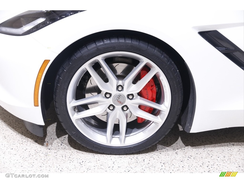 2017 Corvette Stingray Coupe - Arctic White / Adrenaline Red photo #22
