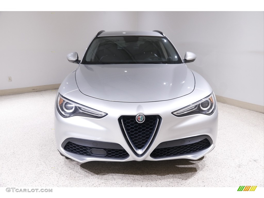2018 Stelvio Sport AWD - Silverstone Gray Metallic / Black/Black photo #2