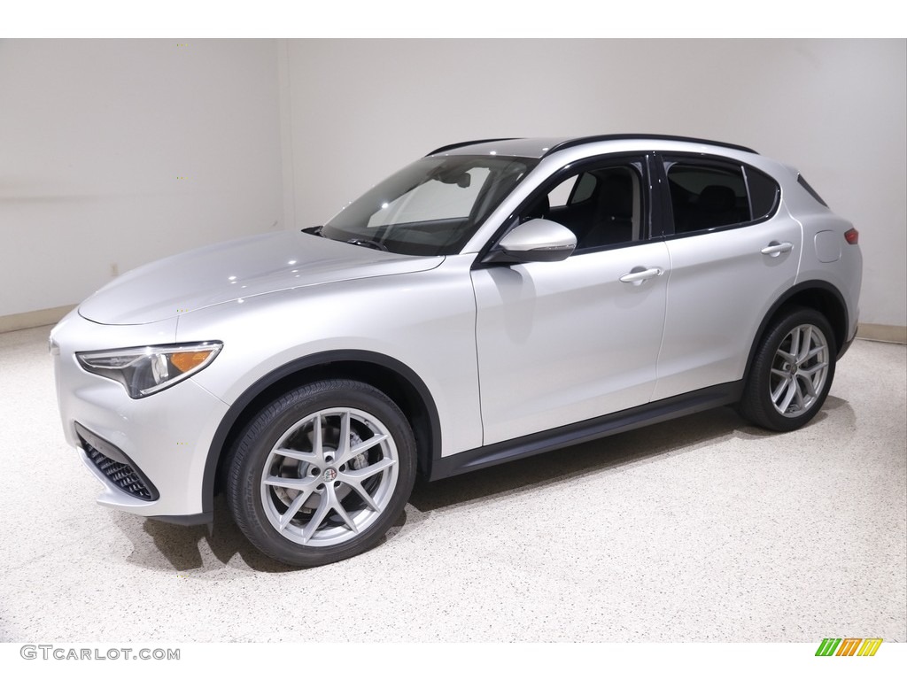 Silverstone Gray Metallic 2018 Alfa Romeo Stelvio Sport AWD Exterior Photo #145130466