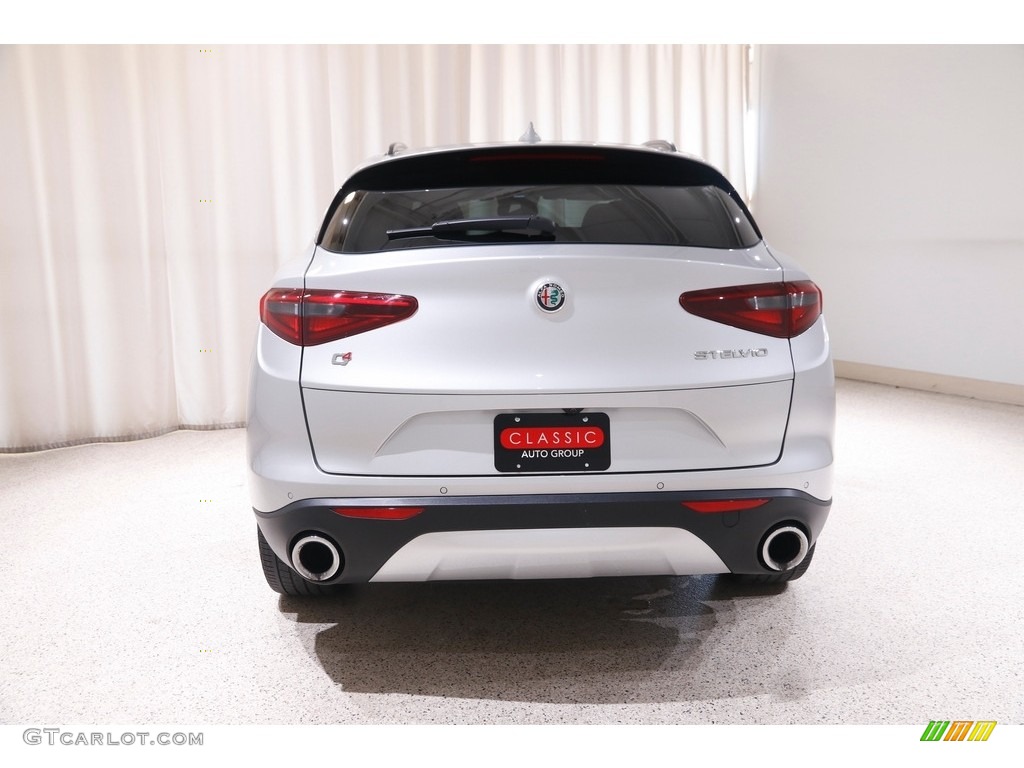 2018 Stelvio Sport AWD - Silverstone Gray Metallic / Black/Black photo #19