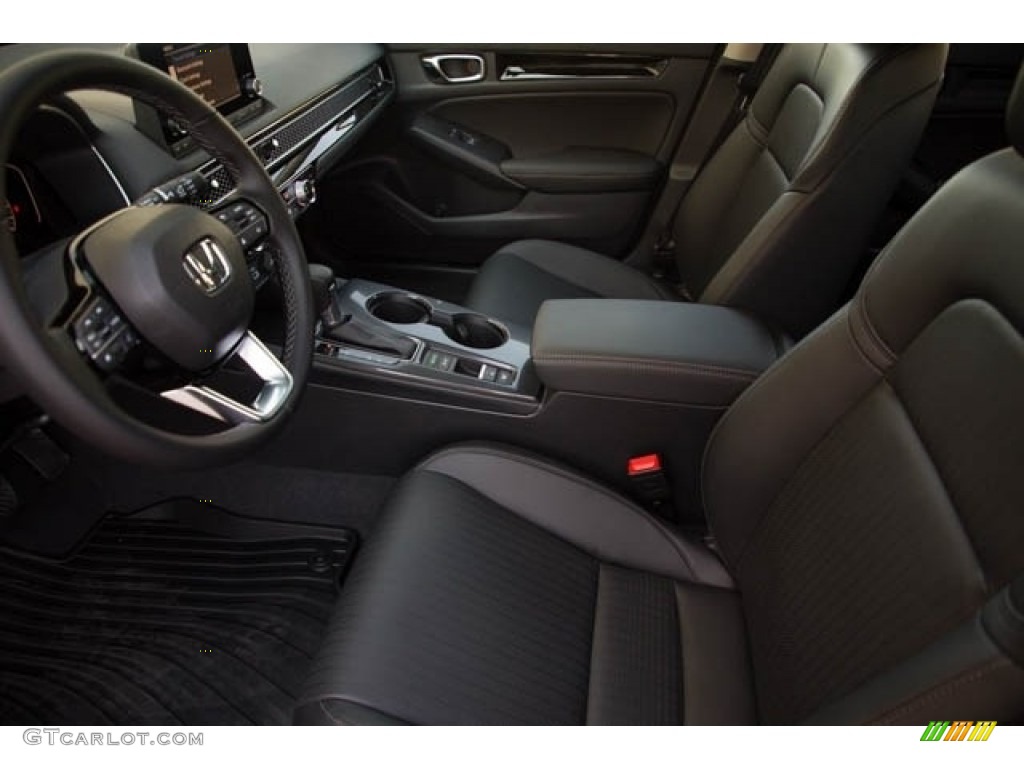 2022 Civic EX-L Hatchback - Crystal Black Pearl / Black photo #15