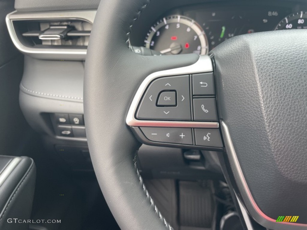 2023 Toyota Highlander LE Black Steering Wheel Photo #145133453
