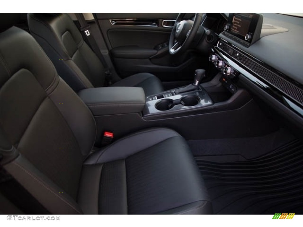 2022 Civic EX-L Hatchback - Crystal Black Pearl / Black photo #30