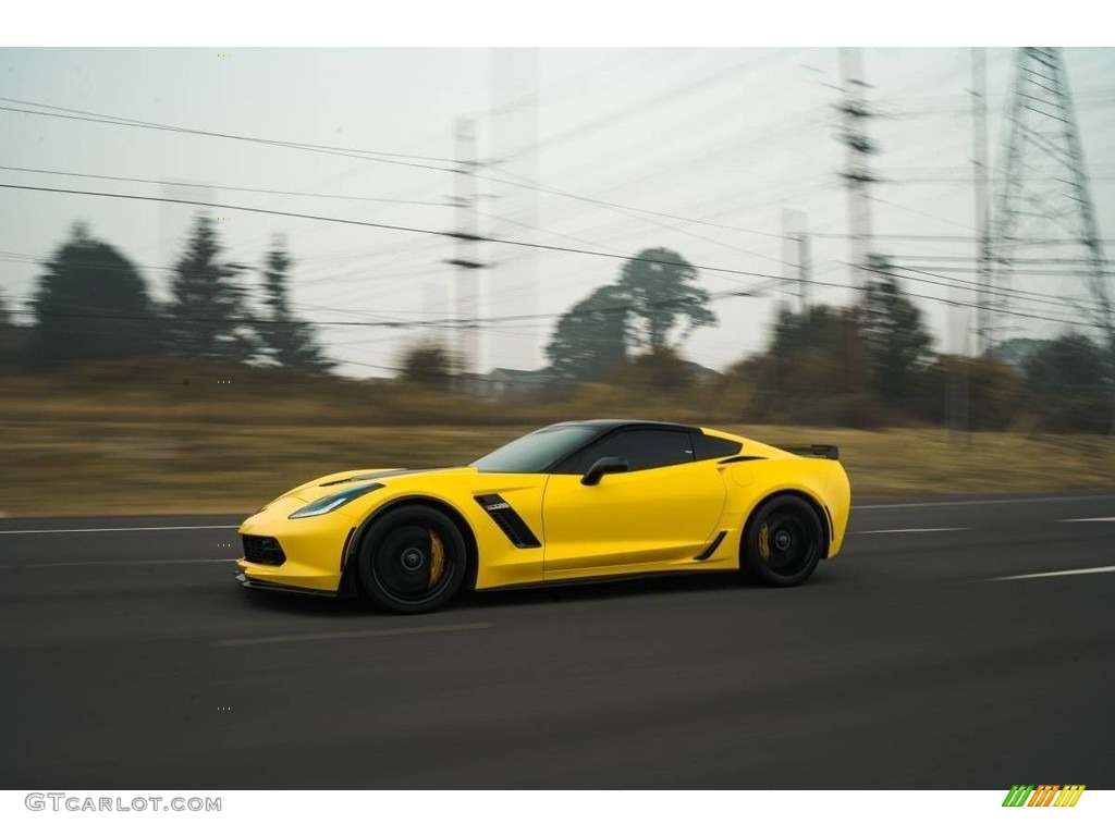 2016 Corvette Z06 Coupe - Corvette Racing Yellow Tintcoat / Jet Black photo #8