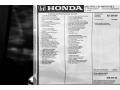 2022 Honda Civic EX-L Hatchback Window Sticker