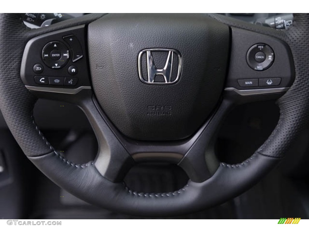 2023 Honda Passport EX-L AWD Black Steering Wheel Photo #145134692