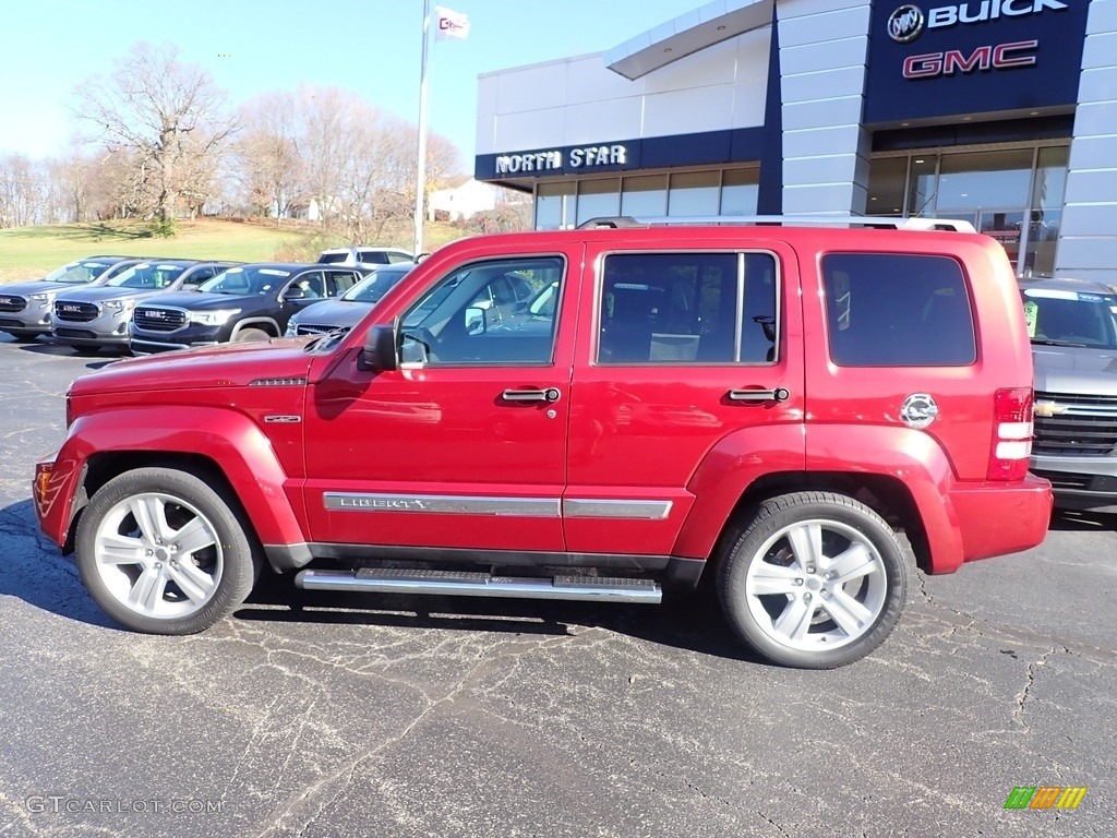 2012 Liberty Jet 4x4 - Deep Cherry Red Crystal Pearl / Dark Slate Gray photo #2