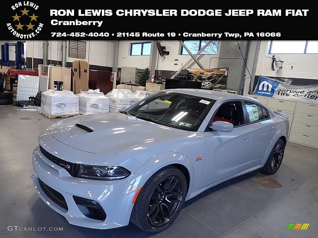2022 Charger Scat Pack Widebody - Smoke Show / Black/Ruby Red photo #1
