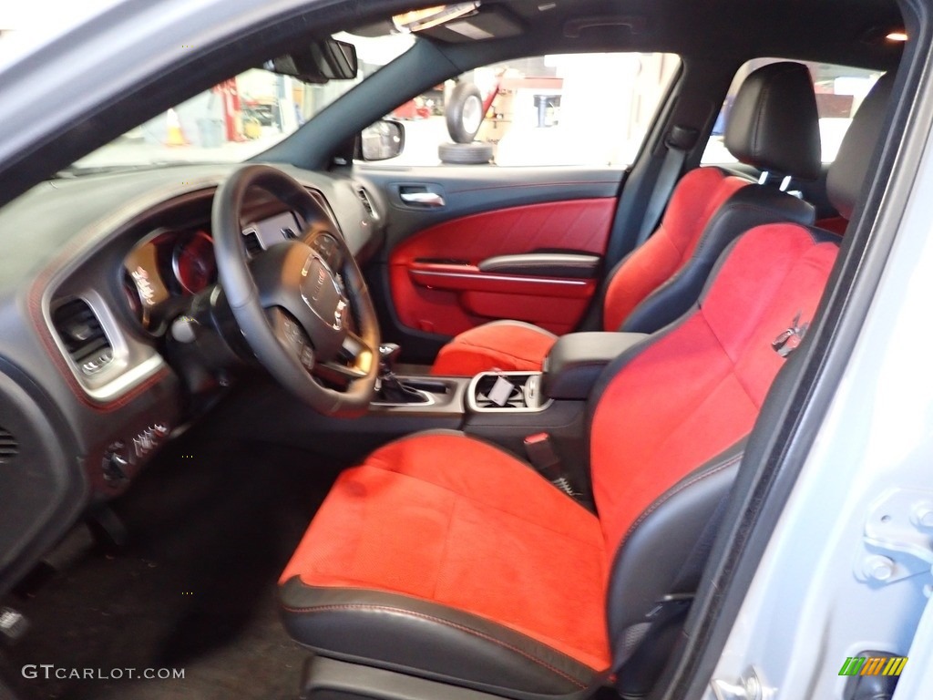 2022 Charger Scat Pack Widebody - Smoke Show / Black/Ruby Red photo #10