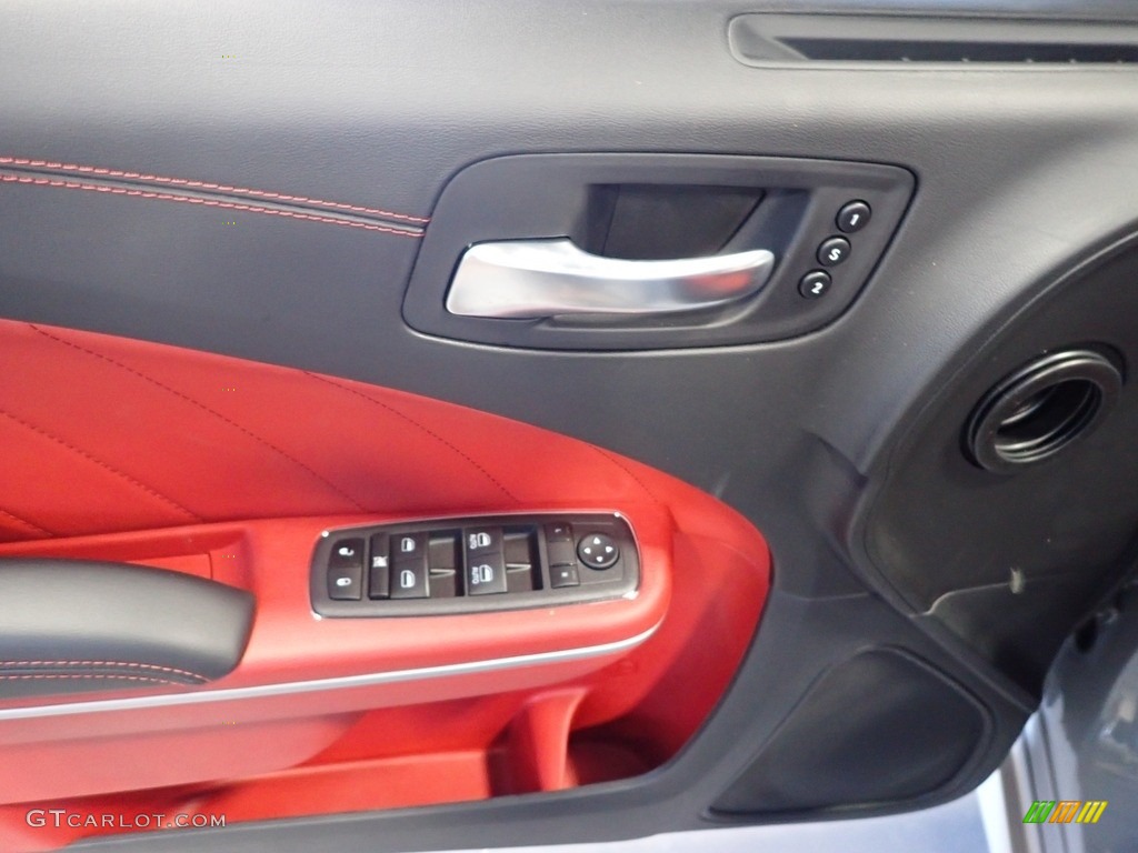 2022 Charger Scat Pack Widebody - Smoke Show / Black/Ruby Red photo #13