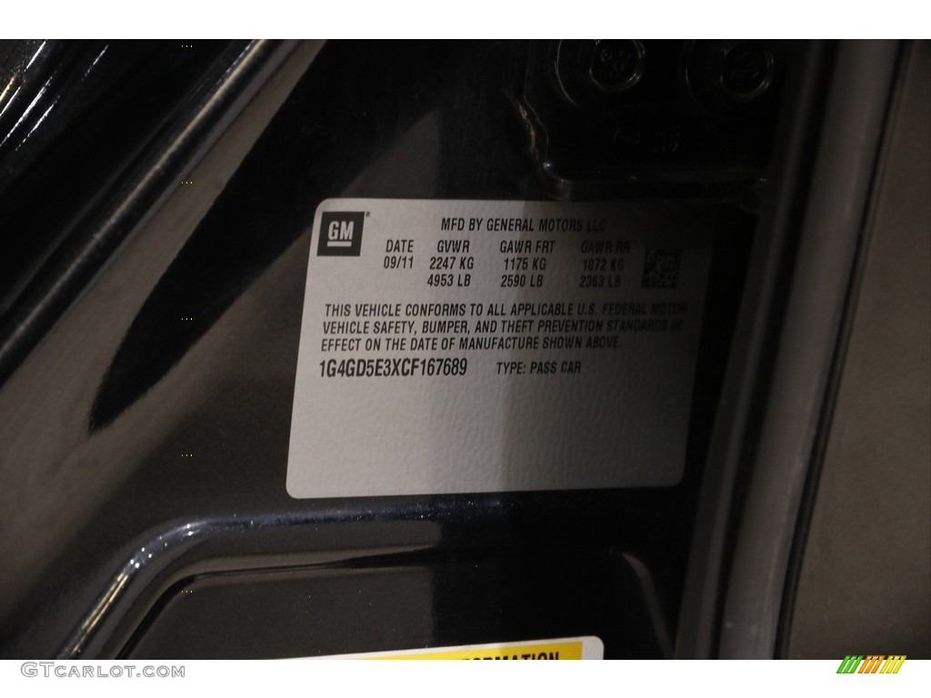 2012 LaCrosse FWD - Carbon Black Metallic / Titanium photo #20