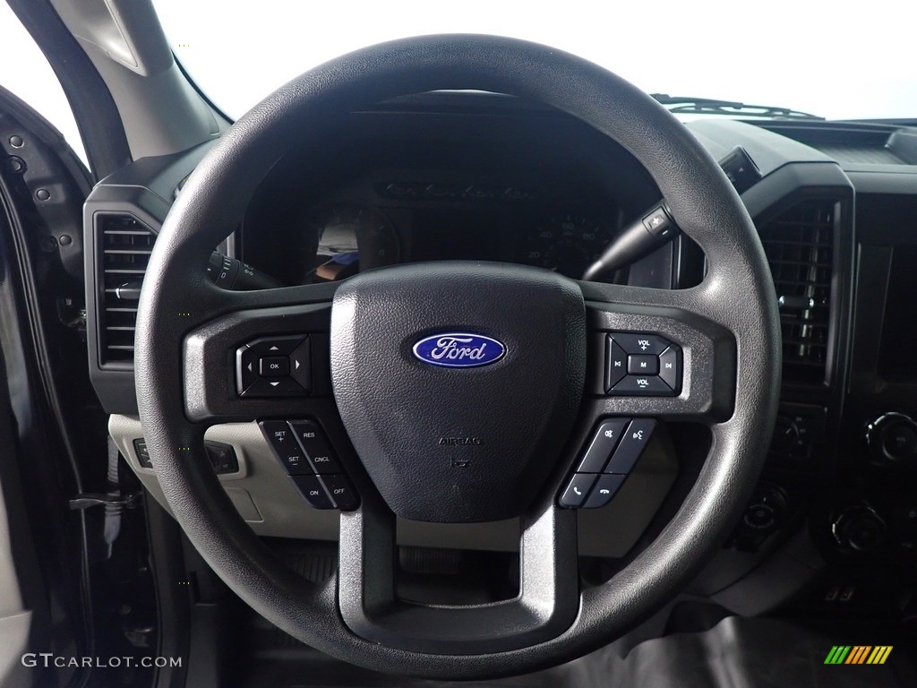 2020 Ford F150 STX SuperCab 4x4 Medium Earth Gray Steering Wheel Photo #145138185