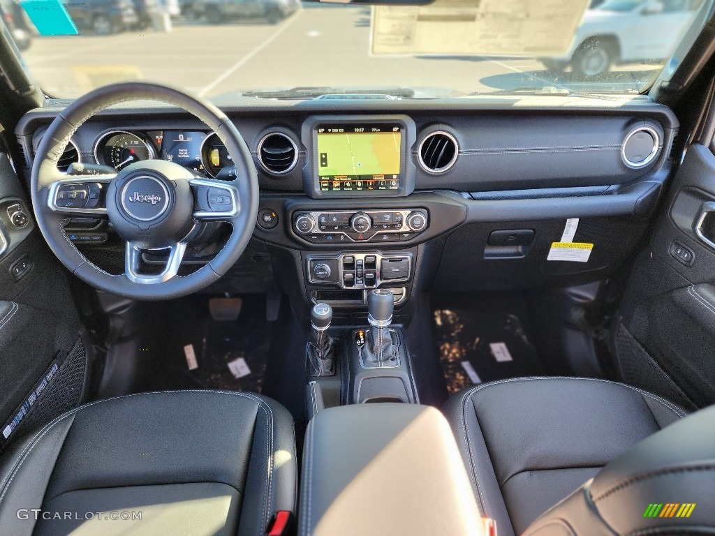 Black Interior 2023 Jeep Wrangler Unlimited Sahara 4XE Hybrid Photo #145138203