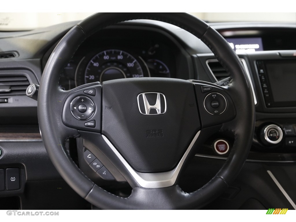 2016 Honda CR-V EX-L AWD Gray Steering Wheel Photo #145138263